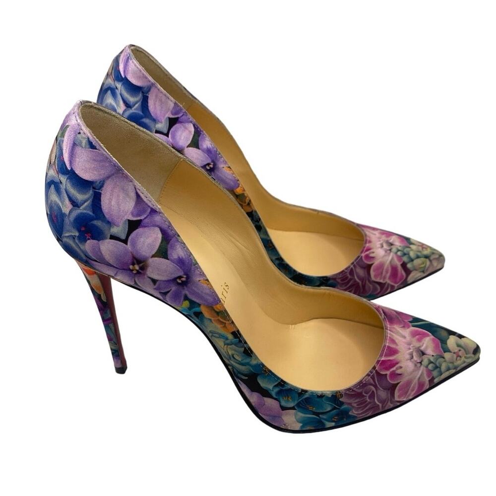 NIB Christian Louboutin Floral Print Pumps Sz 39 (US 8.5)